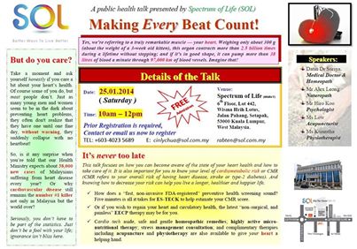 A public talk on Matters of the Heart !